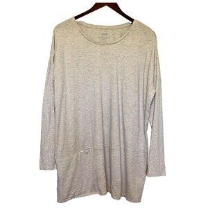 J Jill Pure Jill Super Soft Seam Top Tunic Size XL Pocket Pima Cotton Modal